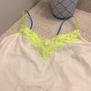 AE cami v-neck two tone spaghetti strap.